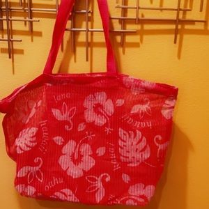 Women’s | Hawaiian Mesh Transparent Tote Bag Handbag